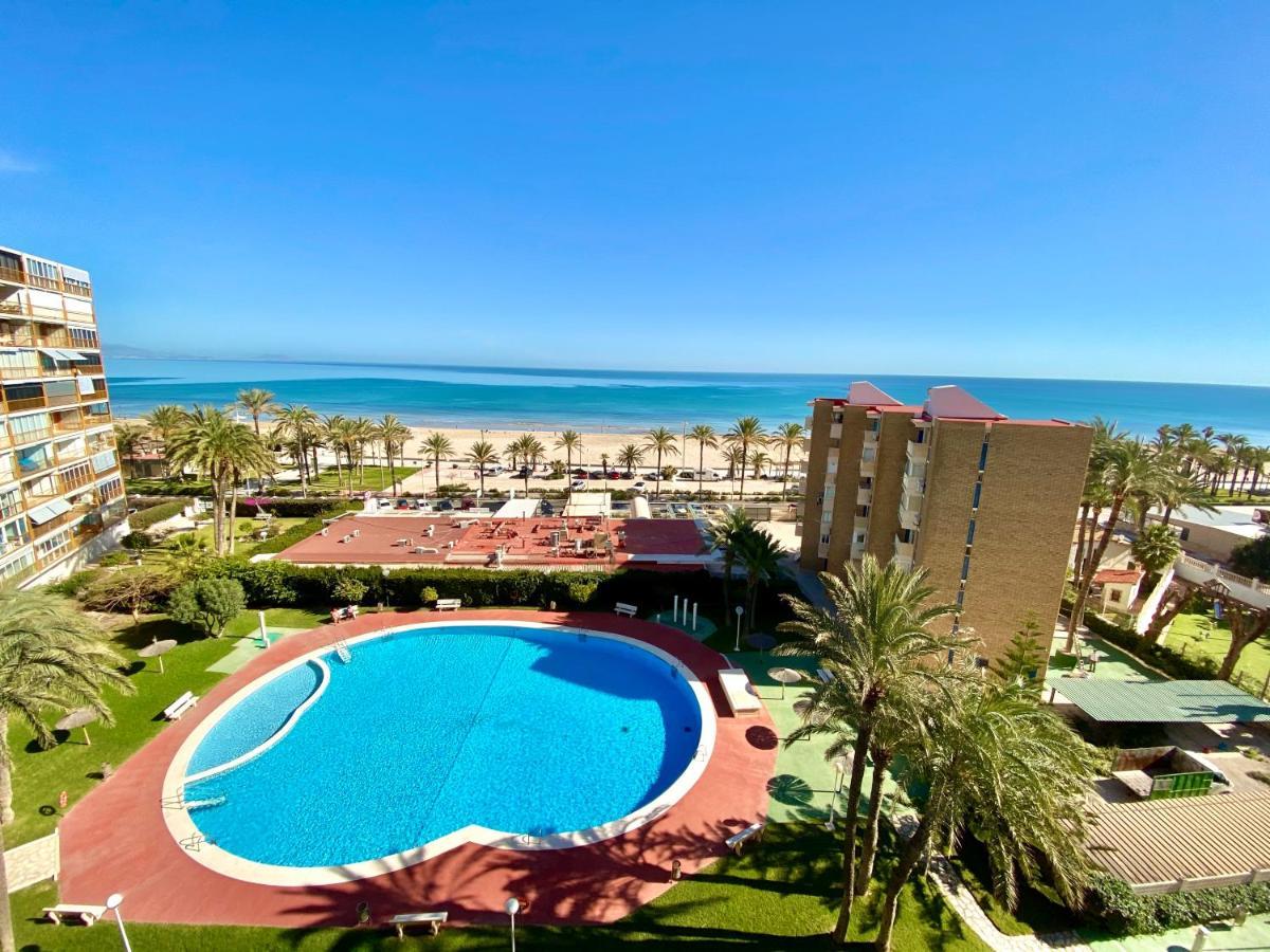 Nereo 7 Primera Linea De Playa San Juan Piscina, Parking Wifi Inmobiliaria Leo * Alicante