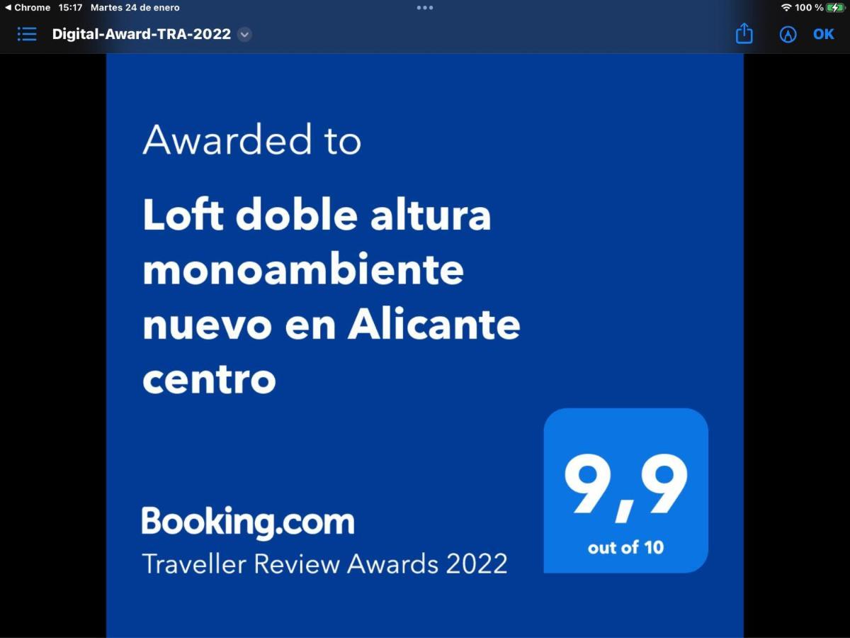 Loft 55 M Nuevo, Estudio Con Techo Alto En Centro Appartement Alicante