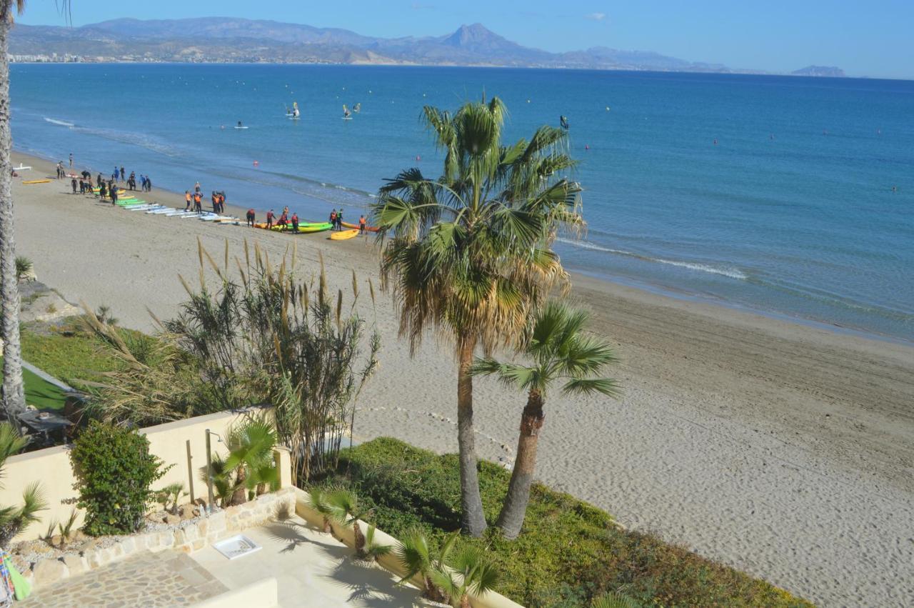 Maravilloso Amanecer Cabo A Pie De Playa Y Mar En Roquetes Alicante